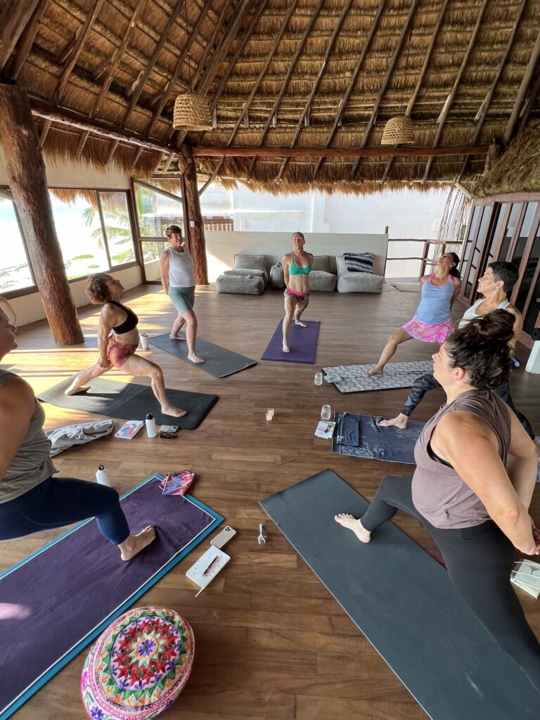 Yoga Retreat at Amansala Beach Club in Tulum Mexico